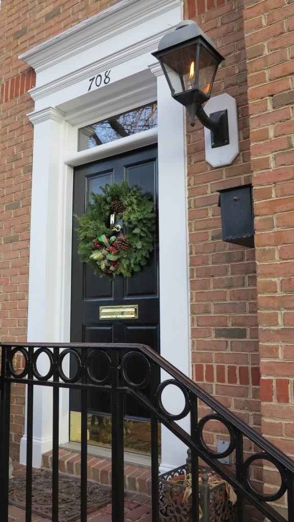 Christmas in Old Town Doorway